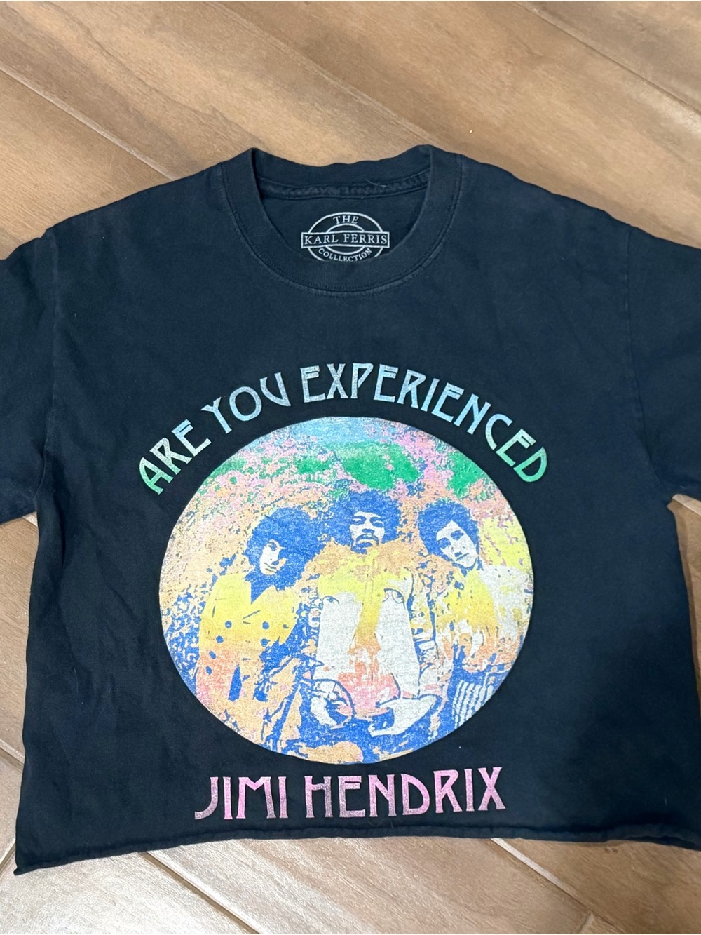 Jimi Hendrix 'Are You Experienced' Black Graphic T‑Shirt… cropped